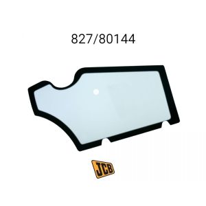 Стекло двери правое JCB 827/80144